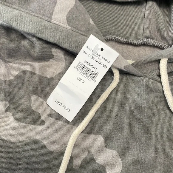 NWT American Eagle Oversized Camouflage Sweatshirt - Picture 5 of 7